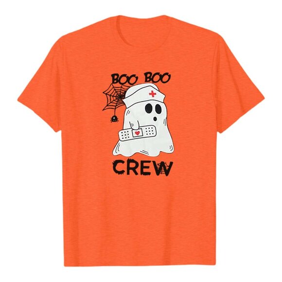 peace_by_peace Tops - NWT Halloween Nurses T-Shirt Boo Boo Crew, Funny Ghost Nurse Shirt Crew Neck Tee